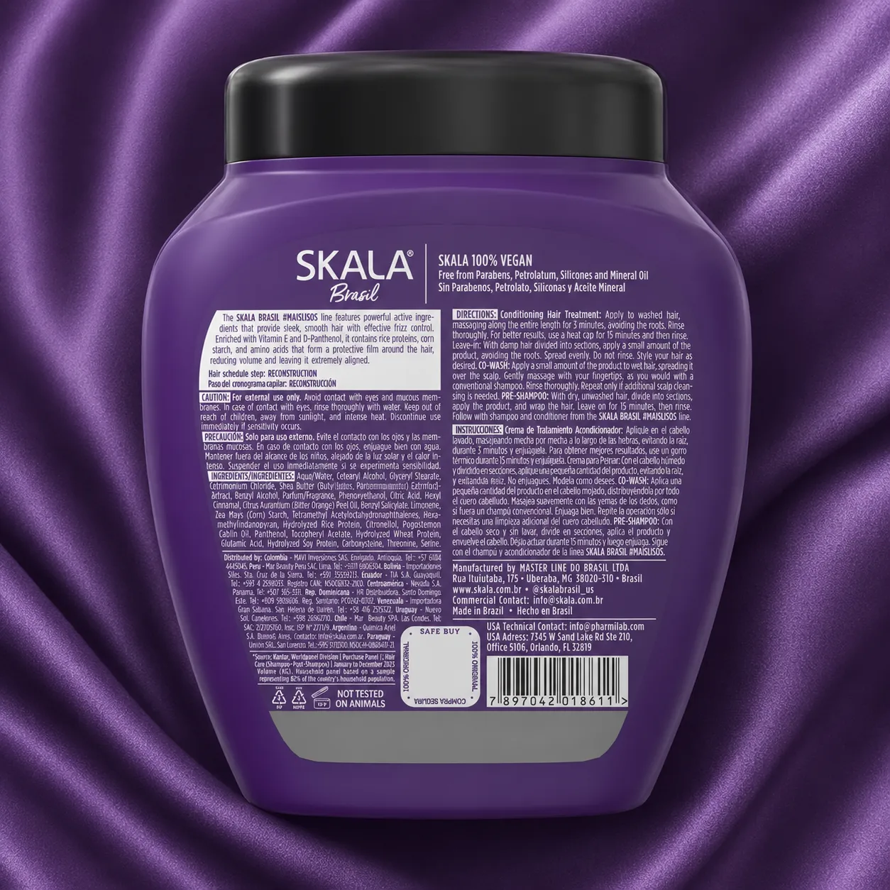 Crema de Tratamiento Skala Brasil Mais Lisos (1000 g) 05