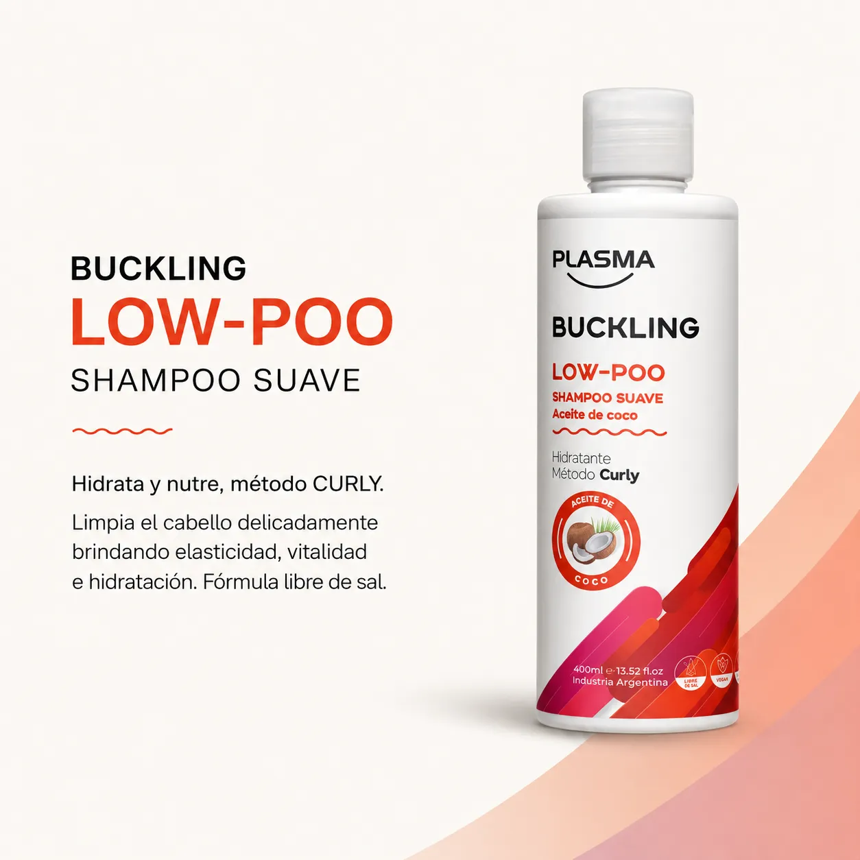 Shampoo Suave Plasma Buckling Low-Poo (400 ml) 2