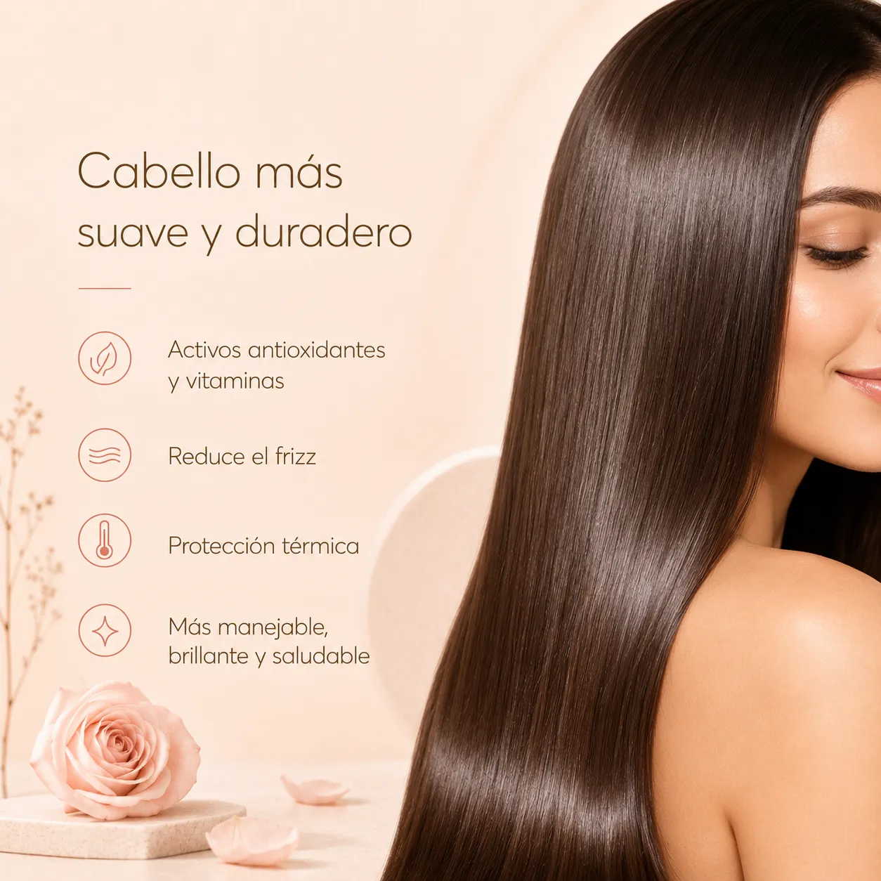 Alisado Sin Formol Brazilian Keratin con Células Madre Vegetales (250 gr) + Protector Termico (200 ml) 4