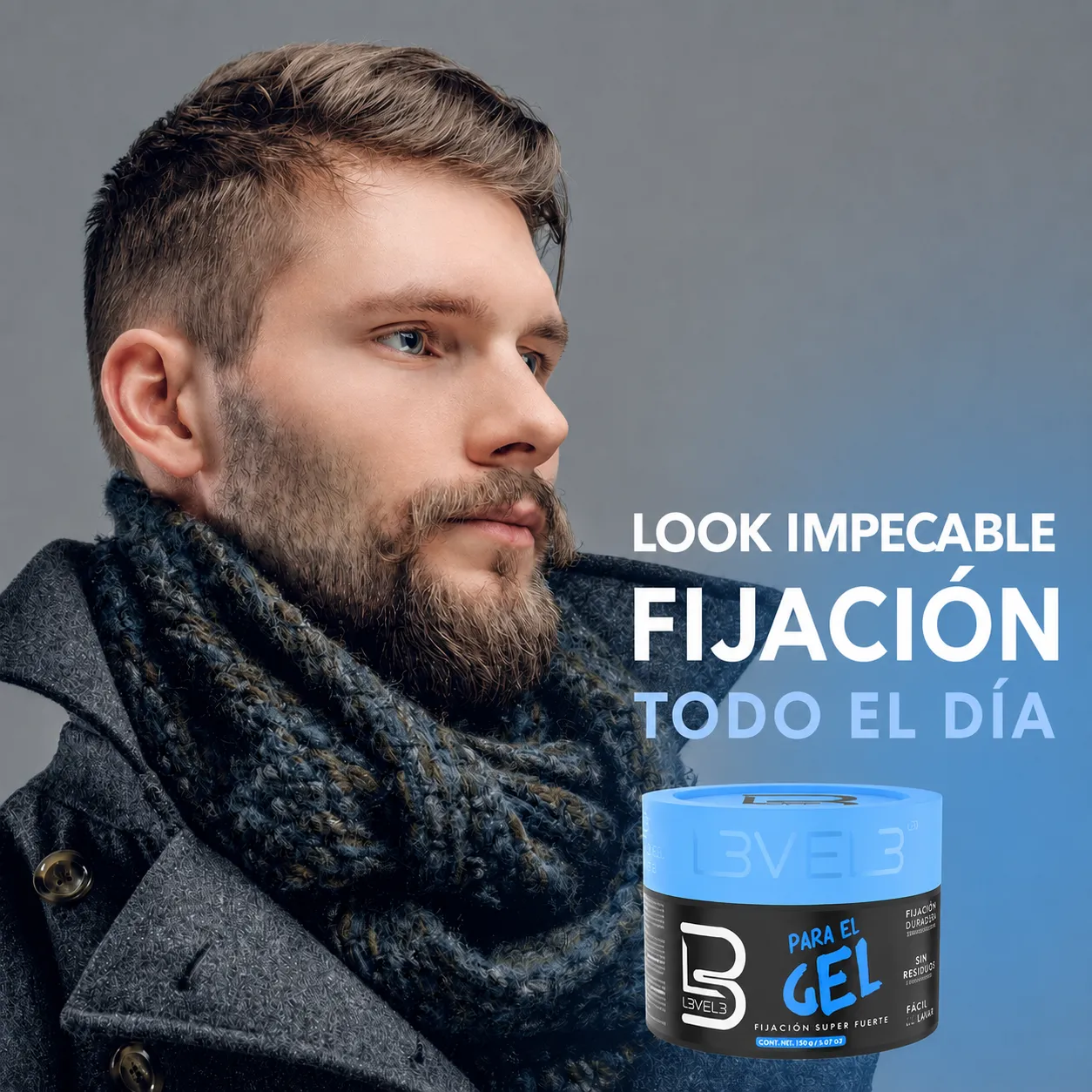Gel para Peinar Fijación Fuerte Level 3 (250 ml)