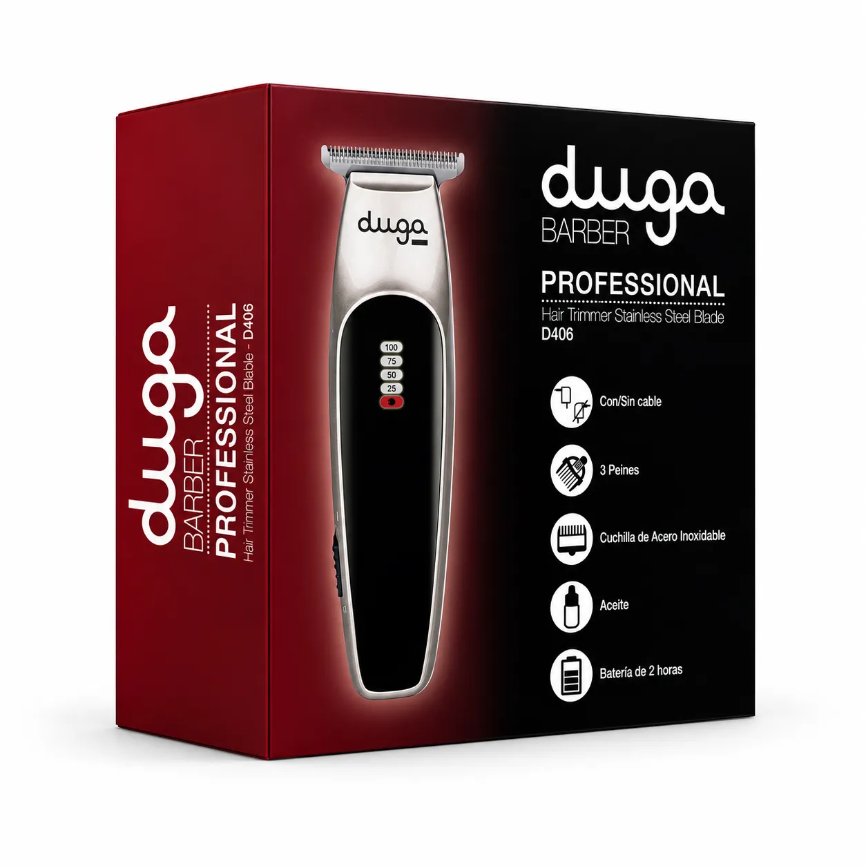 Máquina Patillera Profesional Duga D406 Inalámbrica 07