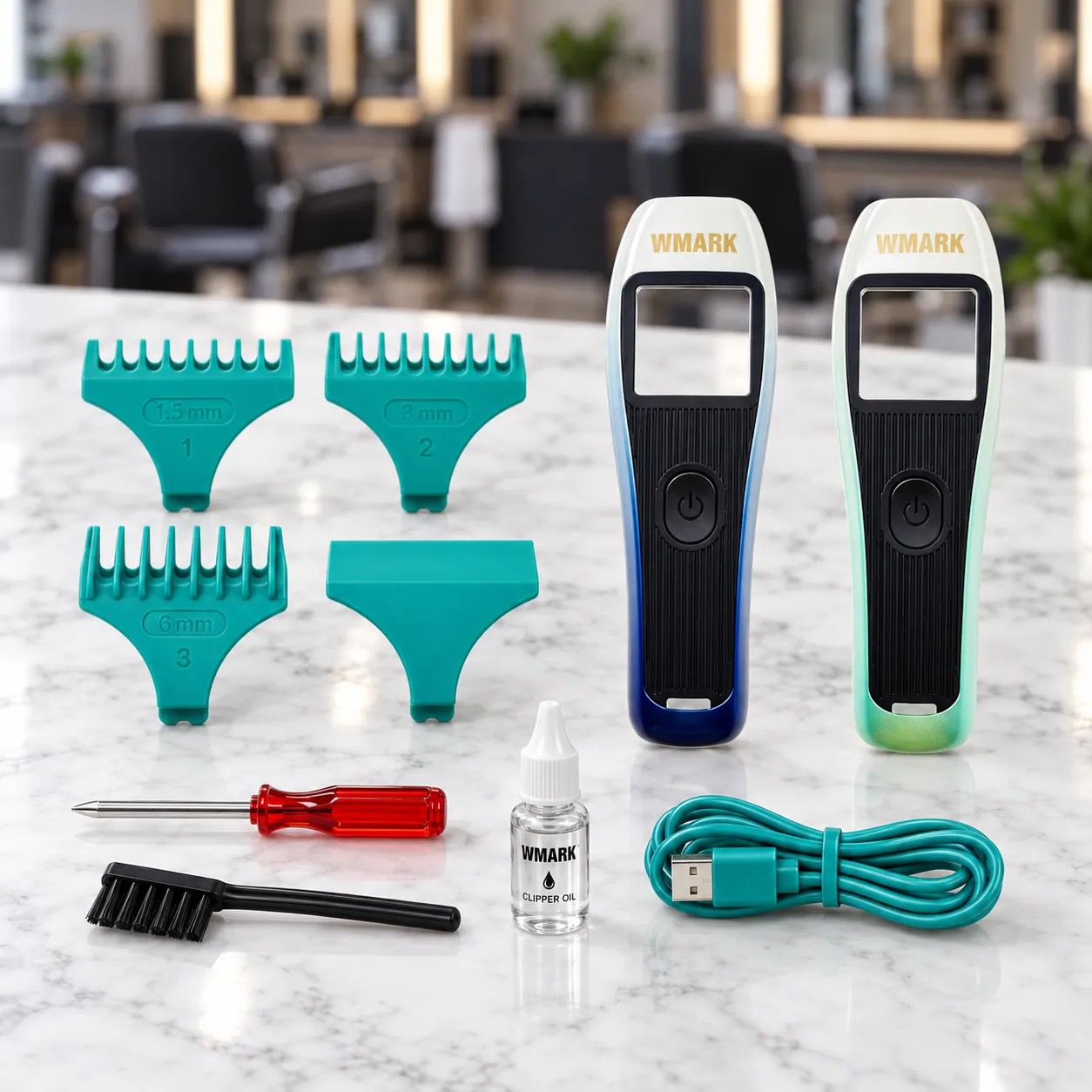 Máquina Trimmer Wmark NG-XT1 Polar 10.000 RPM – Patillera Profesional Inalámbrica con Cuchilla T 04