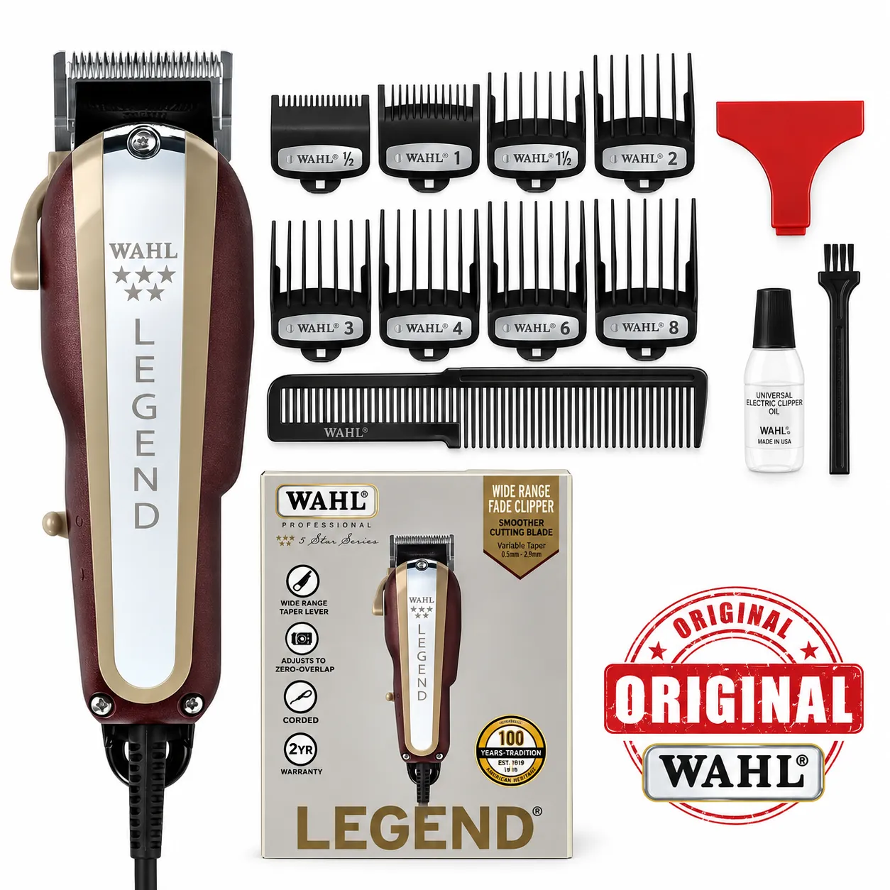 Máquina de Cortar Pelo Profesional Wahl Legend 5 Star Series 8147 con Cable 05