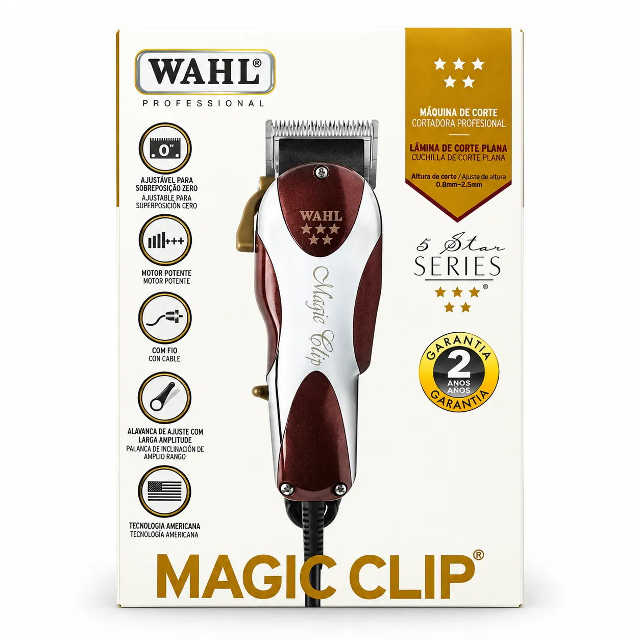Máquina de Cortar Pelo Profesional Wahl Magic Clip 5 Star con Cable 03