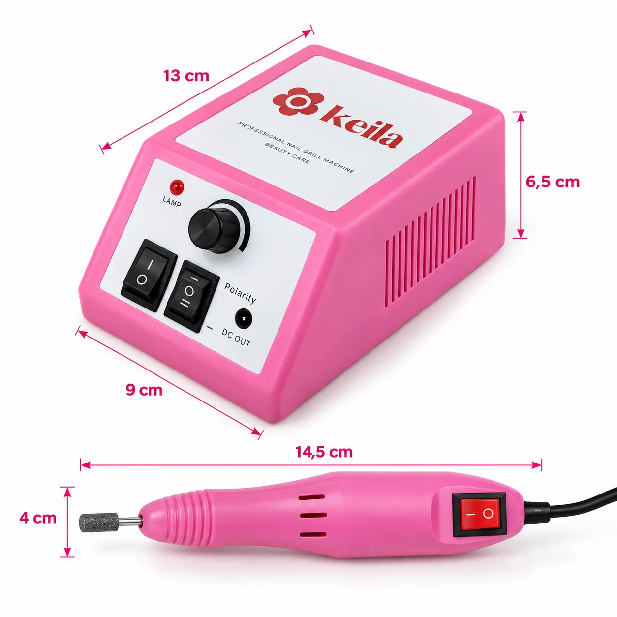 Torno para Uñas Keila 20K Profesional 20.000 RPM - Manicuría y Pedicuría con Velocidad Regulable 05