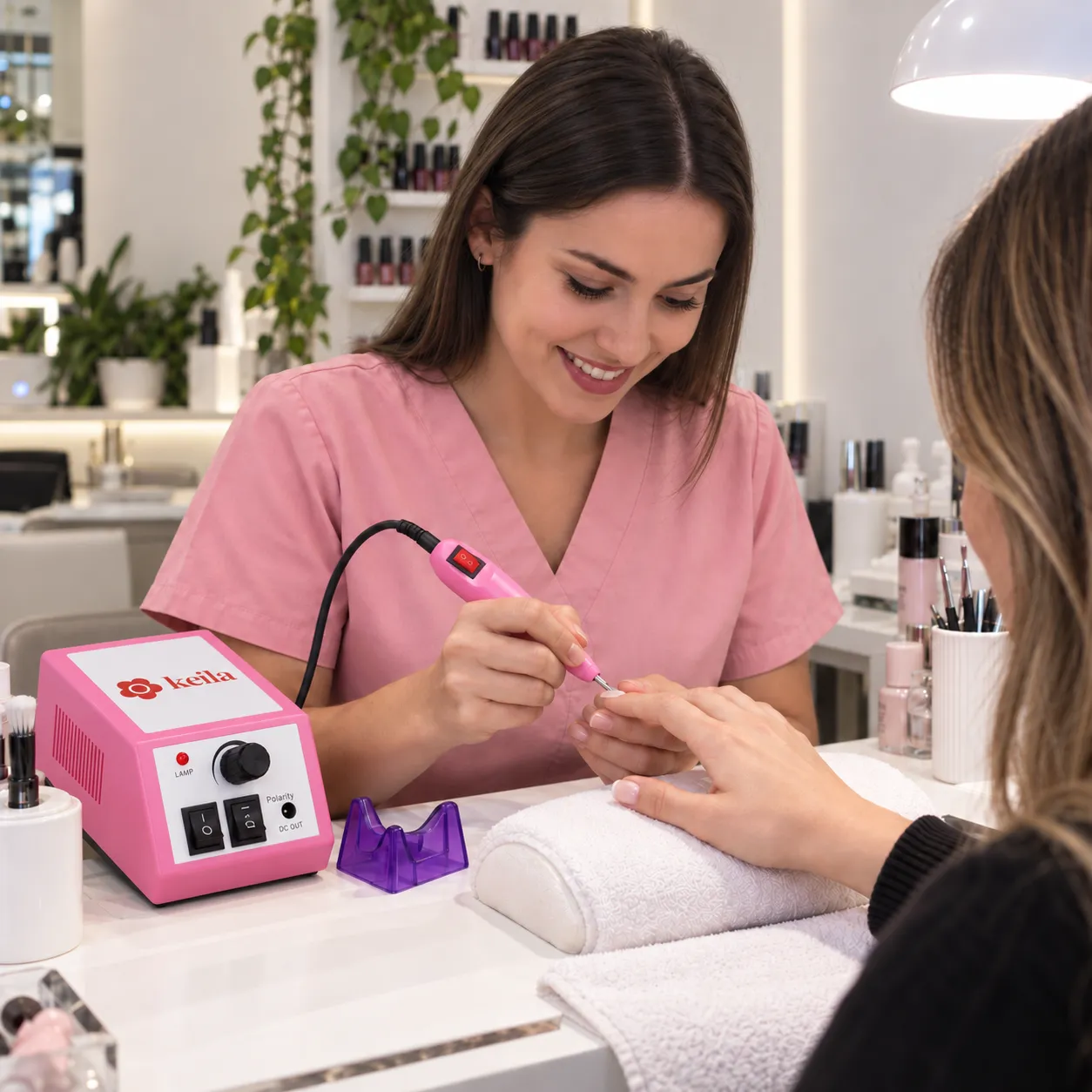 Torno para Uñas Keila 20K Profesional 20.000 RPM - Manicuría y Pedicuría con Velocidad Regulable 10